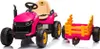 Kinder Traktor Schlepper Bulldog mit Anhänger Kinderauto Produktbild-Vorschau 2