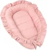 PIMKO Rosa Babynest mit rüschen Babynestchen für Baby Produktbild-Vorschau 1