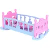 2-in-1 Puppenwiege mit Kissen und Decke Puppenzubehör Produktbild-Vorschau 2
