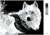 Zuty - Malen nach Zahlen - HUND UND RABE, 40x50 cm, mit Produktbild-Vorschau 3