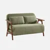 sweeek - 2-Sitzer Schlafsofa aus nussbaumfarbenem Heveaholz Produktbild-Vorschau 1
