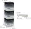 Relaxdays Wackelturm, Holzturm schwarz, weiß, grau, 54 Produktbild-Vorschau 4