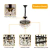 WISFOR cristal Lustre Plafonnier Suspension de table Voir les images du produit 9