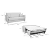 Miliboo - Schlafsofa 3 Plätze skandinavisch beige SKANDY Produktbild-Vorschau 7