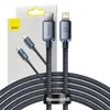 Baseus CAJY000301 mobile phone cable Grey 2 m USB C Podgląd zdjęcia produktu 25