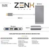 USB C Hub 6 in 1 - USB C naar USB - USB C dock - USB 3.0 - Produktbild-Vorschau 4