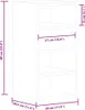vidaXL Hangkast Riga, uitstraling van oud hout, 30x29,5x60 Productafbeelding-voorbeeld 8