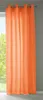 A single orange curtain hanging in front of a window. Produktbild-Vorschau