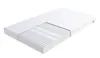 A white mattress is shown with a cutaway revealing its internal structure. Produktbild-Vorschau