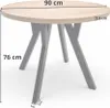 Giuseppe Runder Ausziehbarer Esstisch Durchmesser 90 / 135 Produktbild-Vorschau 10