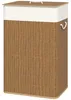 HOMCOM Bamboo wasmand met deksel, 72 liter, wasverzamelaar Productafbeelding-voorbeeld 1