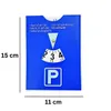 Parkscheibe Auto Parkuhr Leder 11×15 cm Blau 12/24h Produktbild-Vorschau 2
