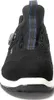 A front view of a black safety shoe with a white sole. Produktbild-Vorschau