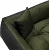 A close-up view of a green and black pet bed. Podgląd zdjęcia produktu