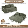 Cord Schlafsofa 2-in-1, Klappsofa mit Getränkehalter und Produktbild-Vorschau 6