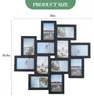 Bilderrahmen Set 12 Stück 13x18 cm Holz schwarz Collage Produktbild-Vorschau 2