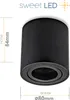 Sweet LED Aufbaustrahler schwarz Aufbauspot GU10 7 W Produktbild-Vorschau 2