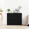 vidaXL Sideboard Schwarze Eiche 88x30x70 cm Holzwerkstoff Produktbild-Vorschau 2
