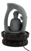 Fontaine, design Bouddha, éclairage LED, gris Voir les images du produit 3