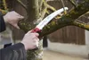 A person is pruning a tree branch with a saw. Produktbild-Vorschau