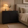 Sideboard Vento Schwarz, 2 Türen, Breite: 103,5 cm / Höhe: Produktbild-Vorschau 2