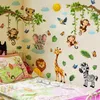 Dschungel Tiere Wandsticker Set Kinderzimmer Jungle Produktbild-Vorschau 1