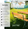 Ensemble table et bancs avec dossiers FRANZ II 3 pièces Voir les images du produit 2