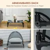 PawHut Haustierbett mit Baldachin Erhöhtes Hundebett Produktbild-Vorschau 5
