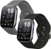kwmobile 2x Uhrenarmband für 22mm Amazfit Bip 6 / Bip 5 Produktbild-Vorschau 1