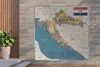 MuchoWow® Zahradní plakáty - Mapa Chorvatska s provinciemi Náhled obrázku produktu 2