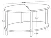 Couchtisch 'Højreby' oval Beine aus Buchenholz 70 x 44 x 43 Produktbild-Vorschau 7