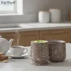 Marmor Butterdose mit Deckel, 10,8 cm, Ozeanblau Náhled obrázku produktu
