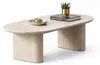 HOOZ® Couchtisch oval – inkl. Keramikplatte Traventin-Optik Produktbild-Vorschau 1