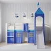 Lit superposes enfants Jouez lit Pin massif toboggan tour Voir les images du produit 9