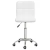 vidaXL Chaise de bureau Pivotante Blanc Similicuir Voir les images du produit 3