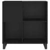 vidaXL Plattenschrank Schwarz 84,5x38x89 cm Holzwerkstoff Produktbild-Vorschau 4