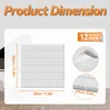 LARS360 Weiß Akustikpaneele 12er Set 30x30cm Ziegeloptik, Produktbild-Vorschau 2