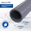 PVC Wasserschlauch 1m Flexpipe 50 mm für Whirlpool-Bau Produktbild-Vorschau 3