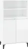 vidaXL Tablica biała wysoki połysk 60x36x110 cm materiał Podgląd zdjęcia produktu 2