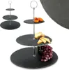 Etagere für Kuchen Kekse Obst 3-stöckig aus SCHIEFER Produktbild-Vorschau 1