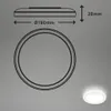 Slim LED Deckenleuchte Ø19 cm flach, 12W, 1400 lm, Produktbild-Vorschau 5