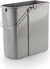 A gray rectangular bucket with a metal handle is shown against a white background. Produktbild-Vorschau