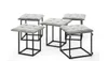 Hocker Set 5-in-1 Sitzhocker-Transformer XL 50 cm Grau Produktbild-Vorschau 7