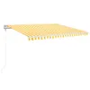 vidaXL Markise Automatisch Einziehbar 400x350 cm Gelb und Produktbild-Vorschau 1