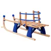 vidaXL Klappschlitten mit Rückenlehne Holz 119 cm Blau Produktbild-Vorschau 7