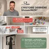 ShowerNIZR® Étagère Douche Noir Obsidienne - Sans Perçage 4 Voir les images du produit 8