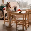 Kinder Tisch und 2 Stühle Set aus Kiefernholz - Spiel- Produktbild-Vorschau 2