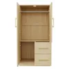 Merax Kinder Kleiderschrank mit 2 Schubladen und Produktbild-Vorschau 7