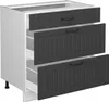 Küchenunterschrank Vicco Fame-Line Anthrazit Landhaus 80 cm Produktbild-Vorschau 6