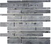 Mosaik Fliese Schiefer Naturstein Brick Schiefer anthrazit Produktbild-Vorschau 1